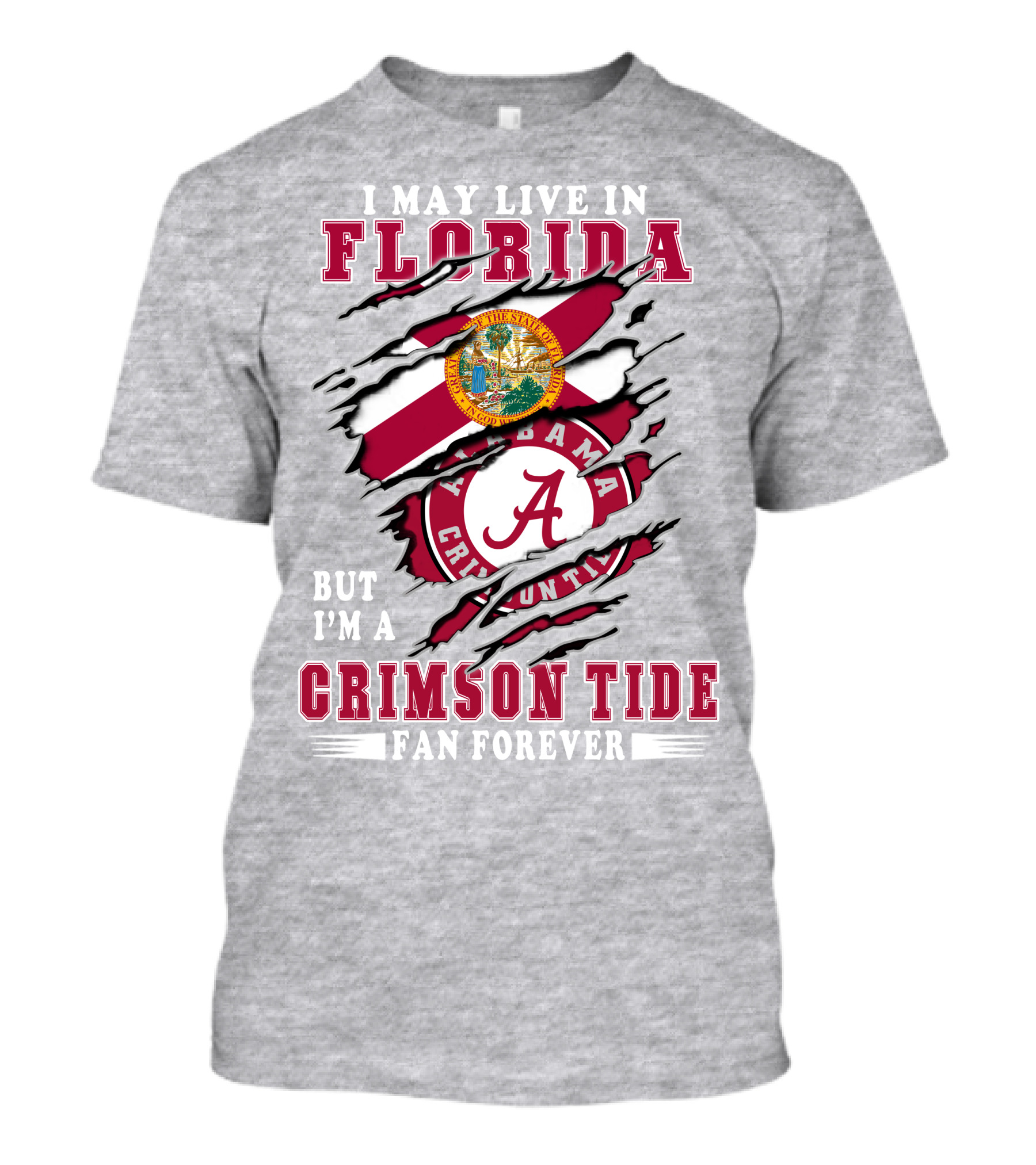Florida Living Alabama Crimson Tide Fan Forever T-Shirt