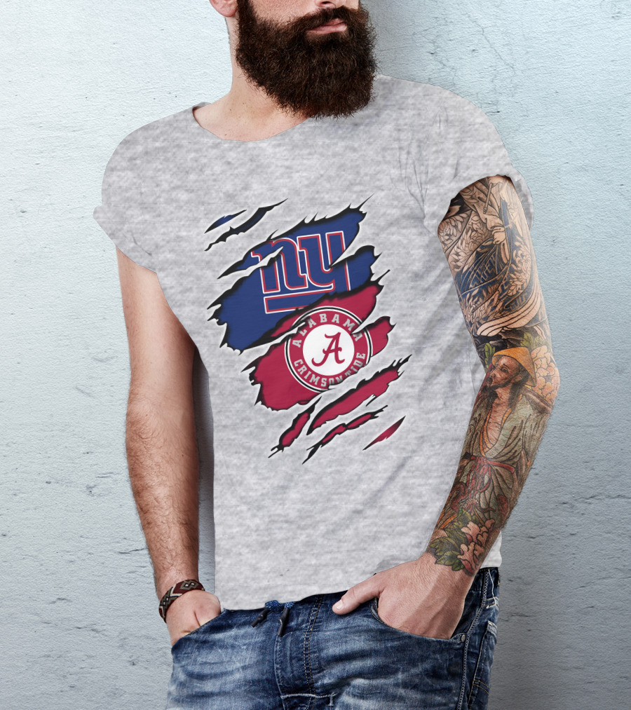 New York Giants Alabama Crimson Tide T-Shirt