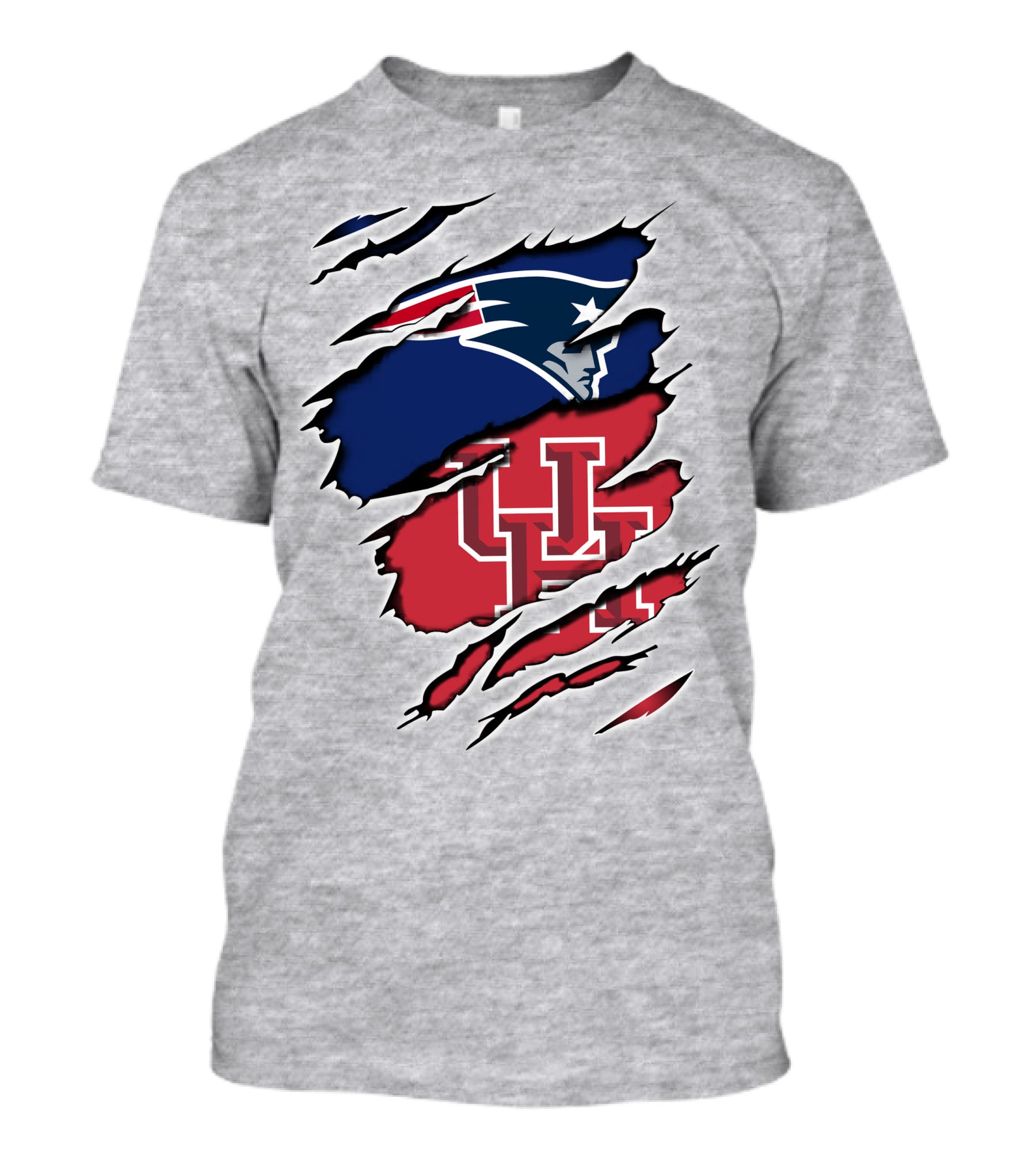 Patriots UH Houston Claw Mark Fusion T-Shirt