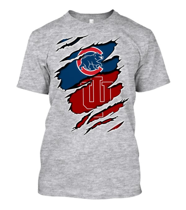 Chicago Cubs Indiana Hoosiers Collaboration T-Shirt