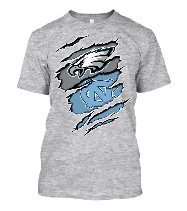Philadelphia Eagles UNC Tarheels Claw Marks T-Shirt