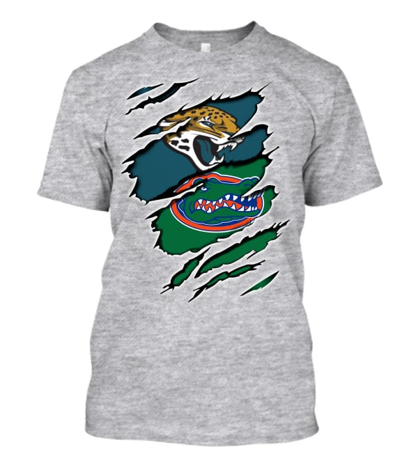 Jaguars Gators Football Logo Scratch T-Shirt