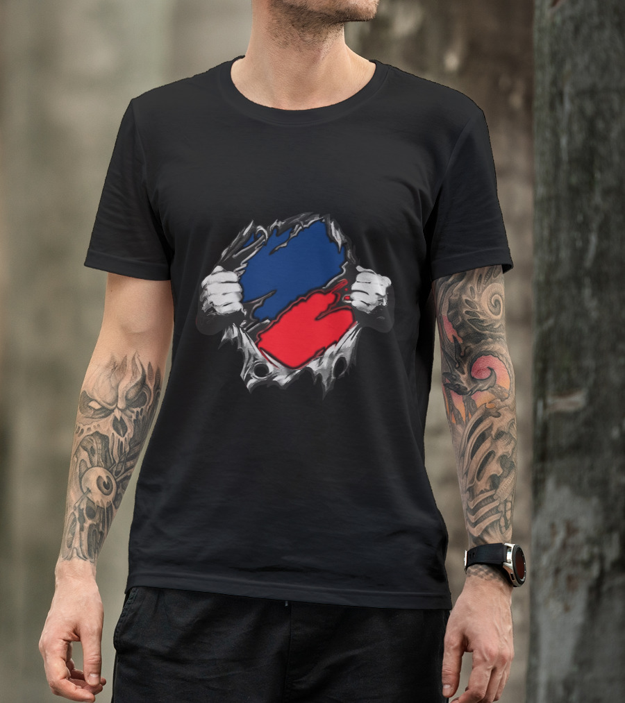 Geo Texas Sports Fan Spirit Torn Effect T-Shirt