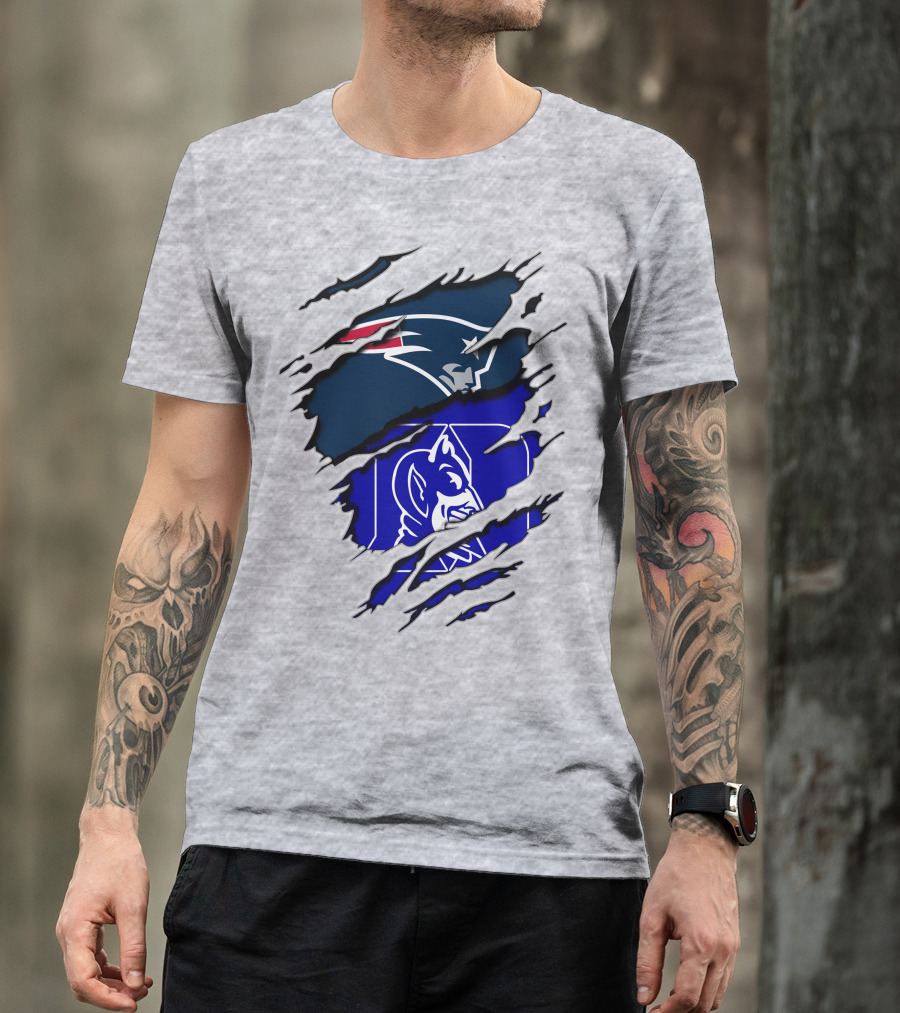 Patriots Duke Blue Devils Football Collaboration T-Shirt