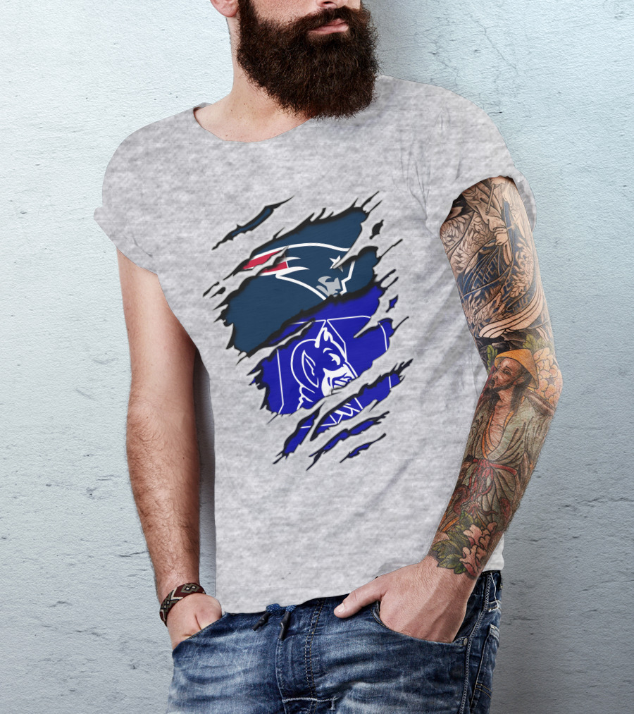 Patriots Duke Blue Devils Football Collaboration T-Shirt