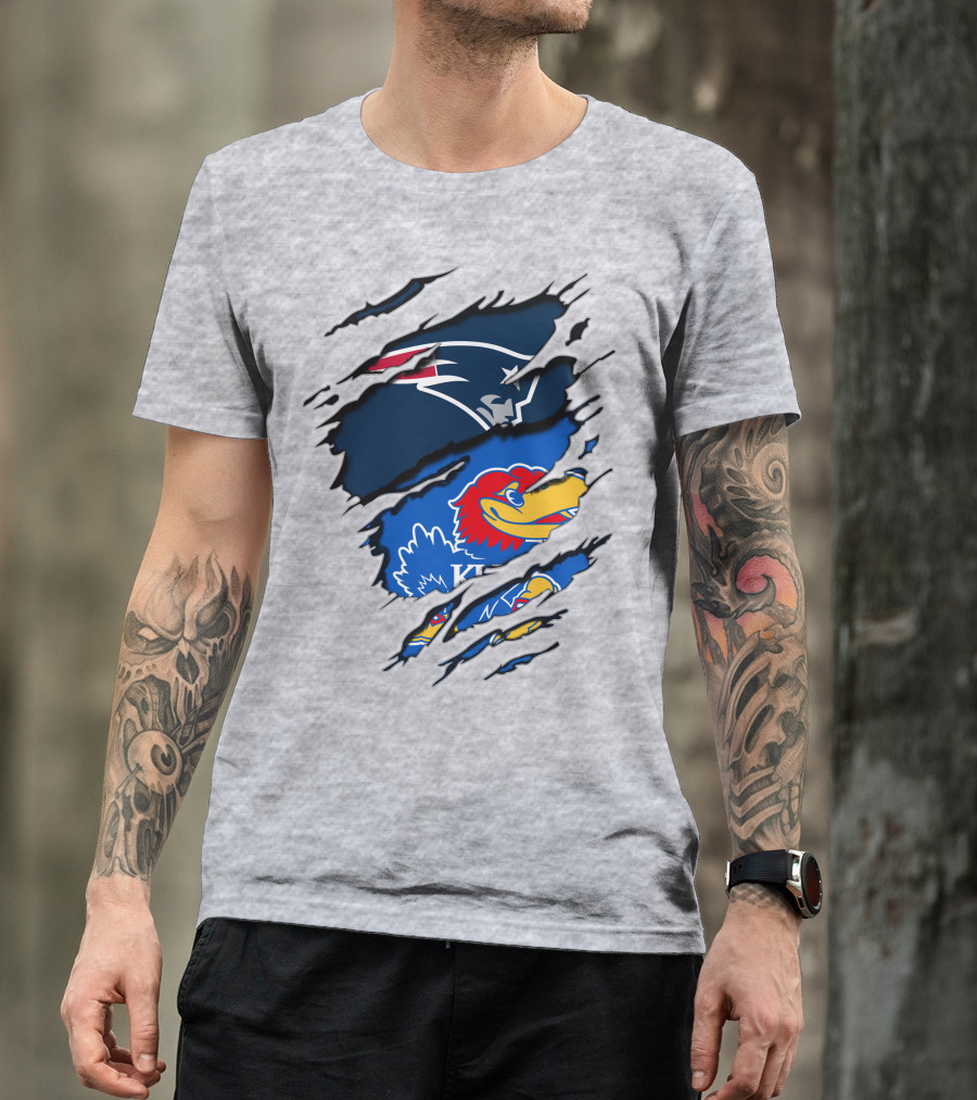 Patriots Jayhawks Kansas Fusion Sports Fan T-Shirt