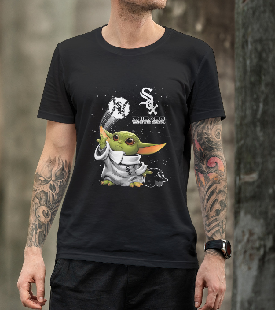 Chicago White Sox Star Wars Character Baseball Skills With Team T-Shirt