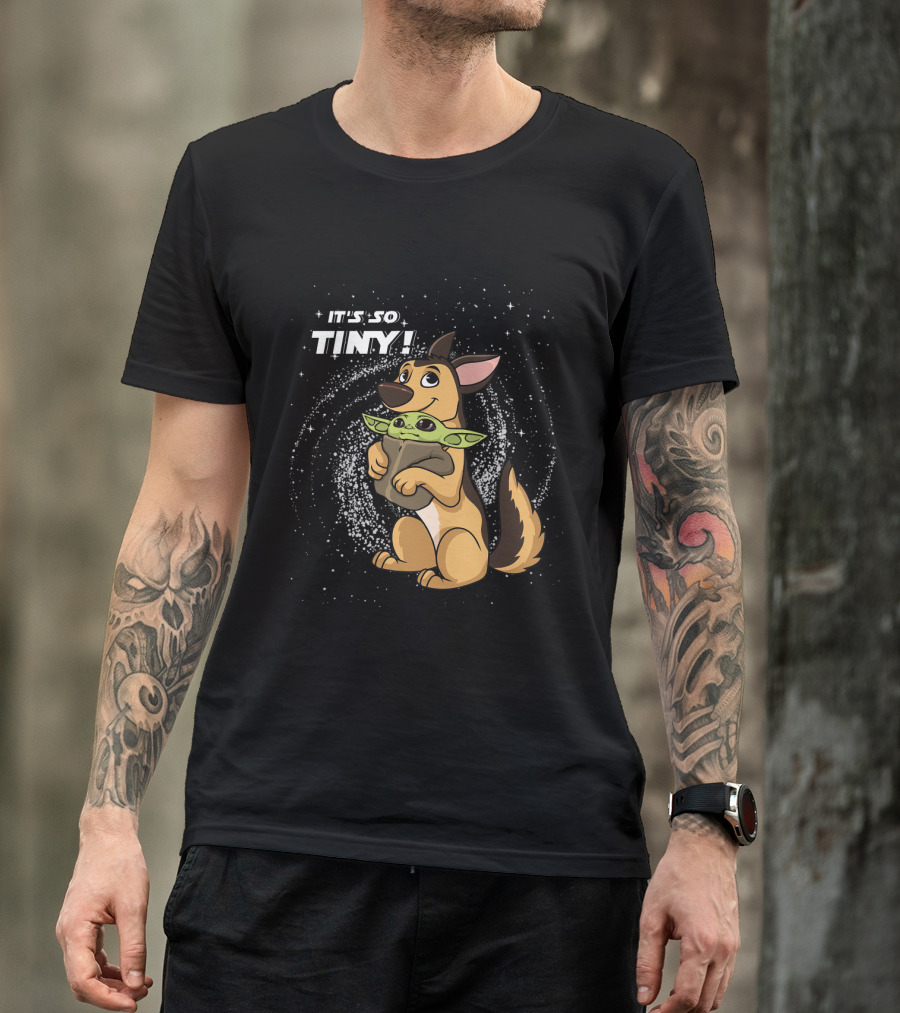 It's So Tiny Baby Yoda German Shepherd T-Shirt