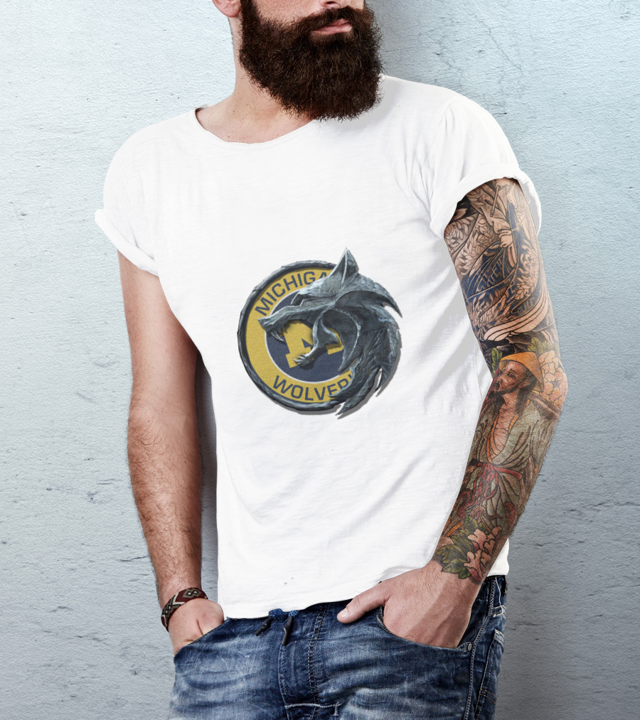 Michigan Wolverines Wolf Emblem Cht1Twnc2015 T-Shirt