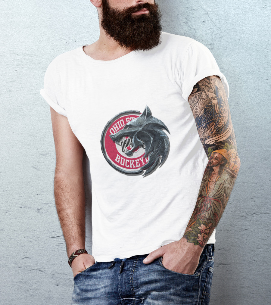 Ohio State Buckeyes Wolf Medallion Cht1Twnc2017 T-Shirt