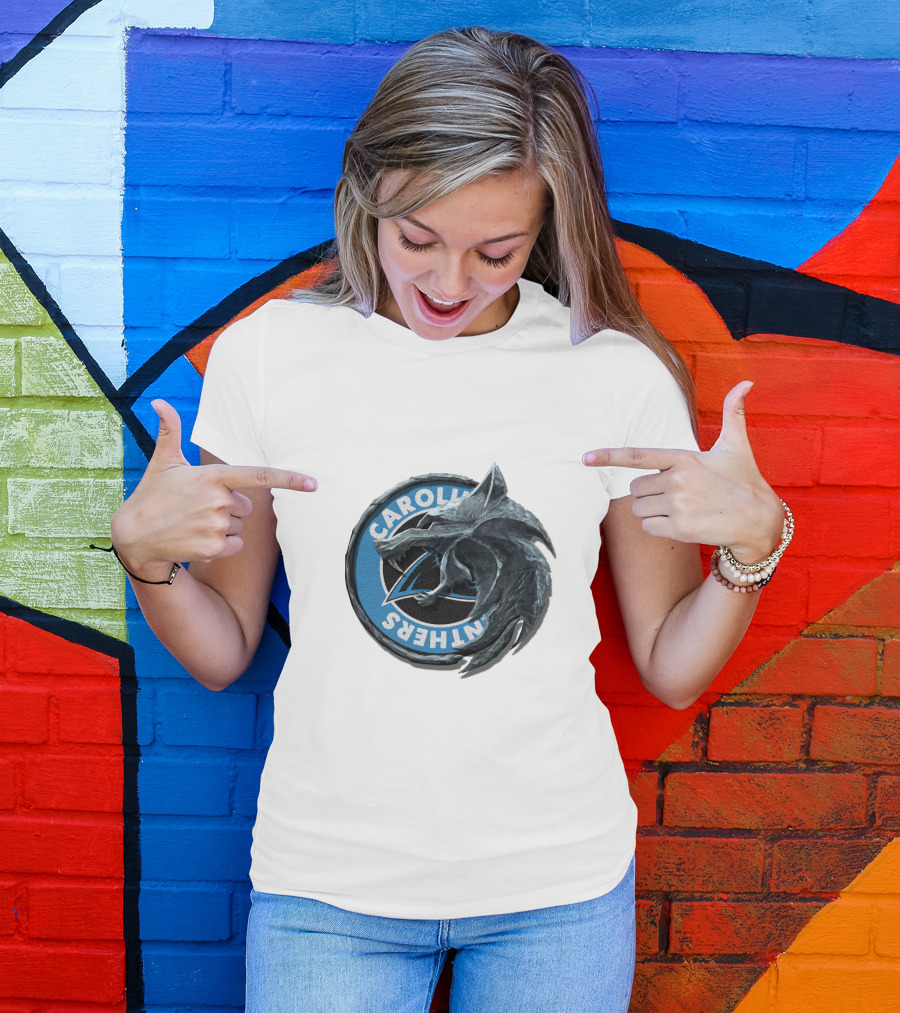 Carolina Panthers Dragon Logo Fusion T-Shirt
