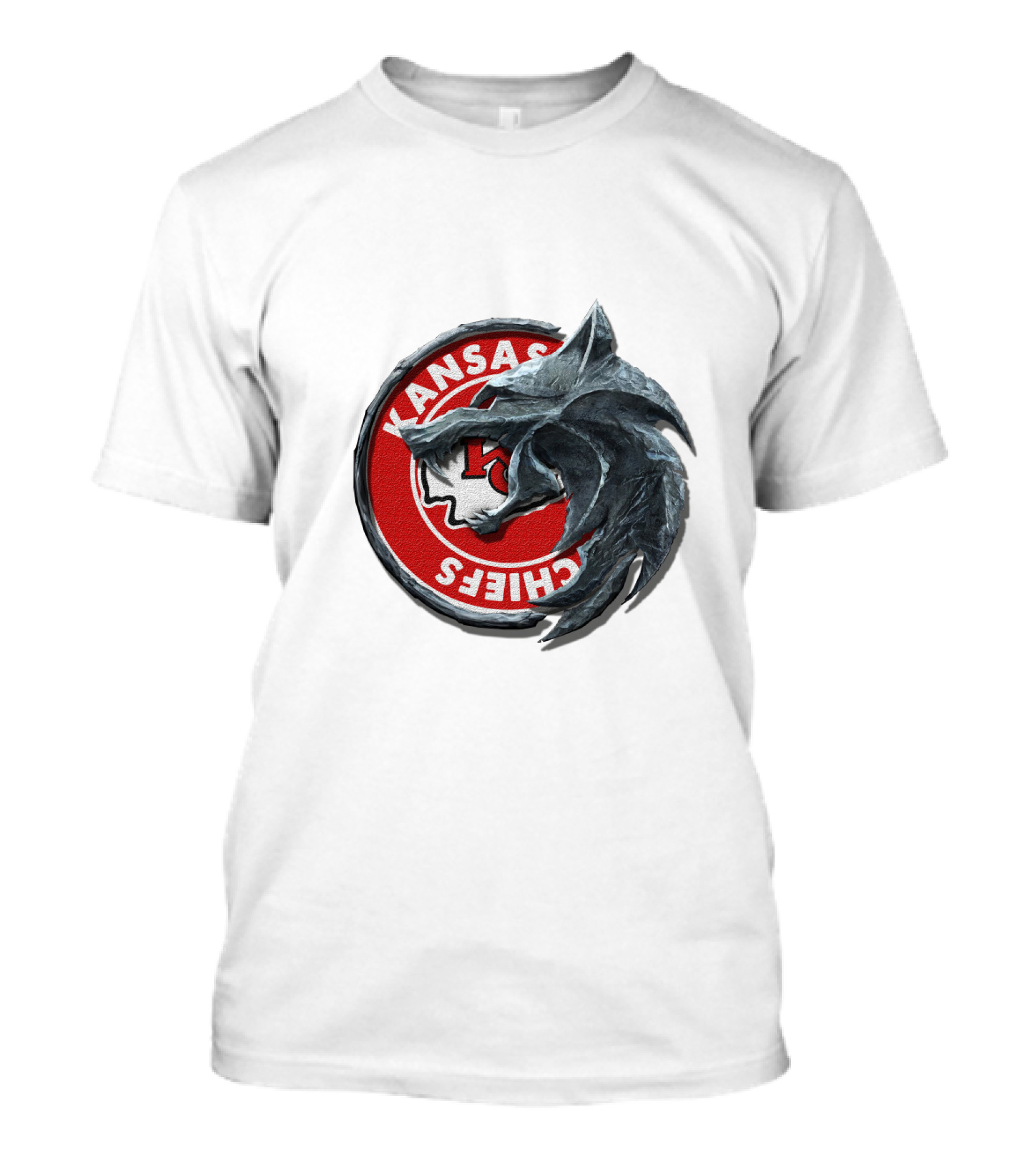 Kansas Chiefs Nfl Wolf Logo 2016 T-Shirt