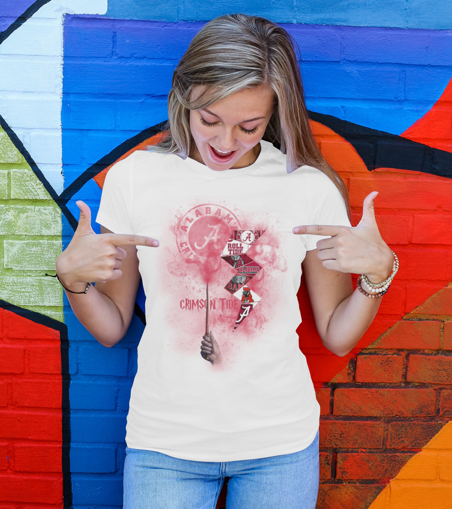 Alabama Crimson Tide Roll Tide Fan Art Chtnca1001 T-Shirt