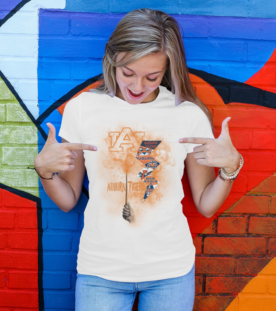 Auburn Tigers War Eagle Fan Spirit With Auburn A Symbol T-Shirt