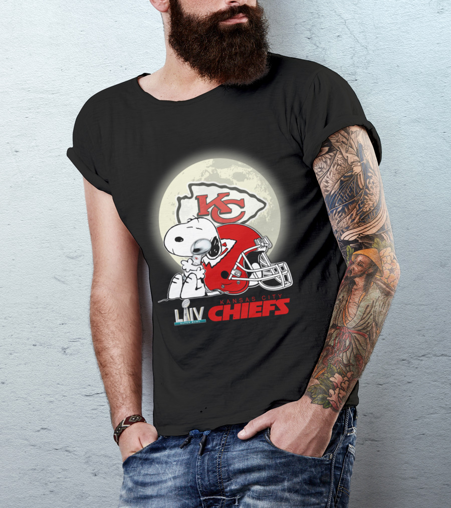 Snoopy Kansas City Chiefs Super Bowl Liv Kcc Chiefs T-Shirt