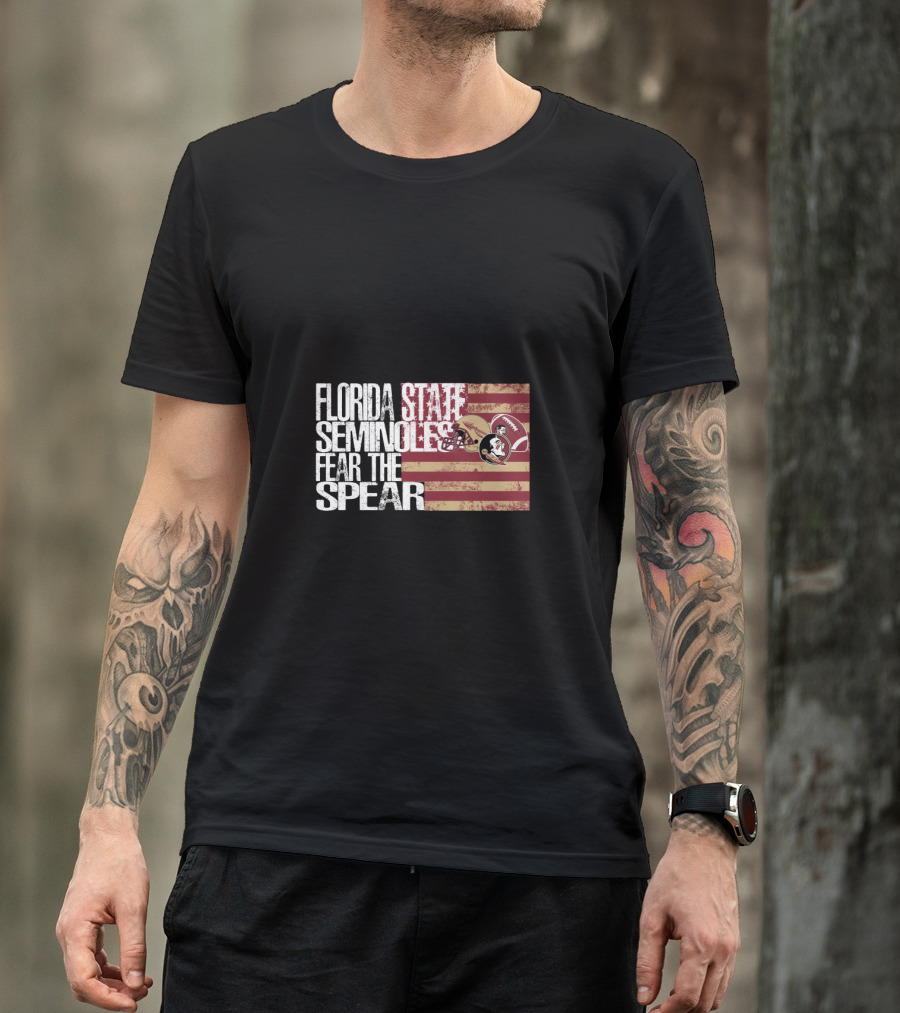 Florida State Seminoles Fear The Spear Flag T-Shirt