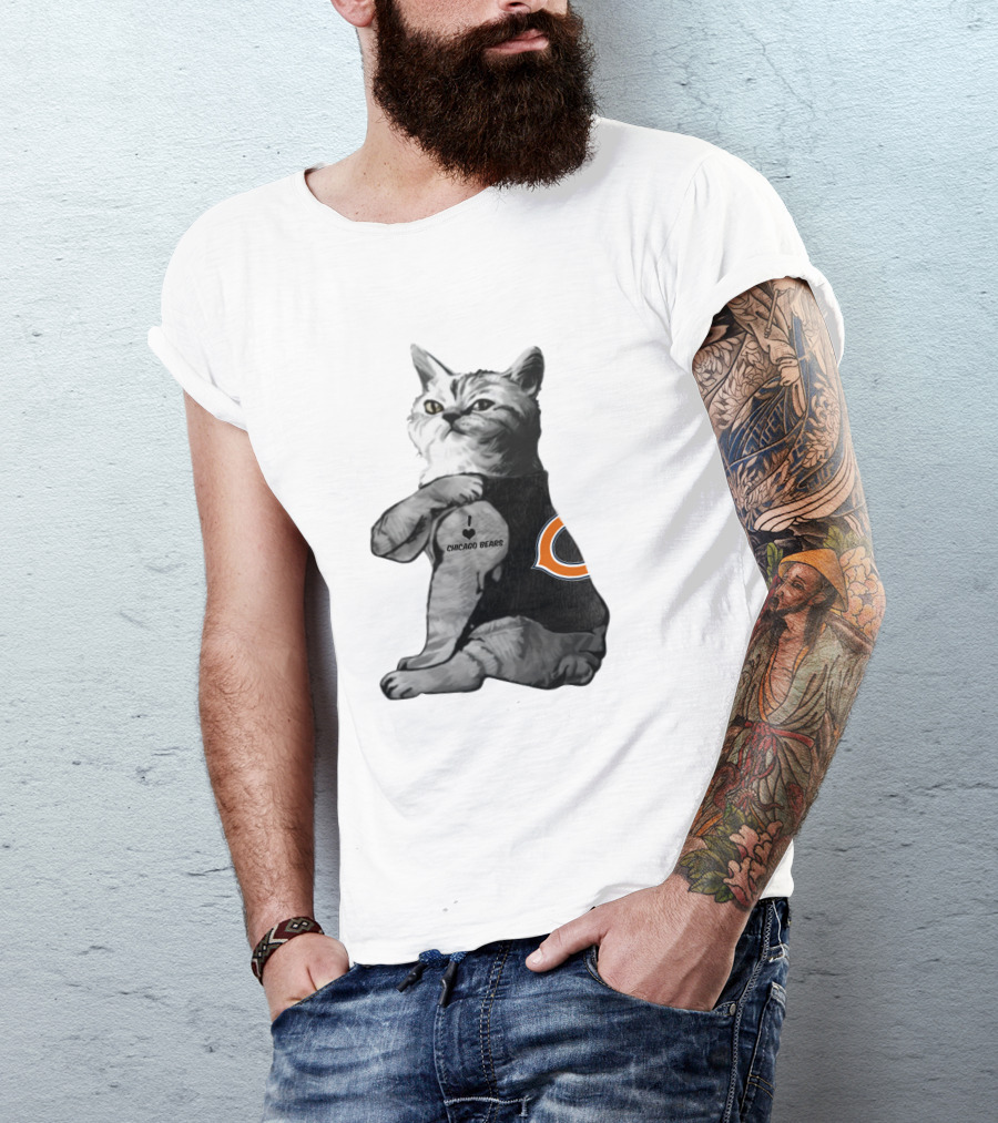 Chicago Bears Cat T-Shirt