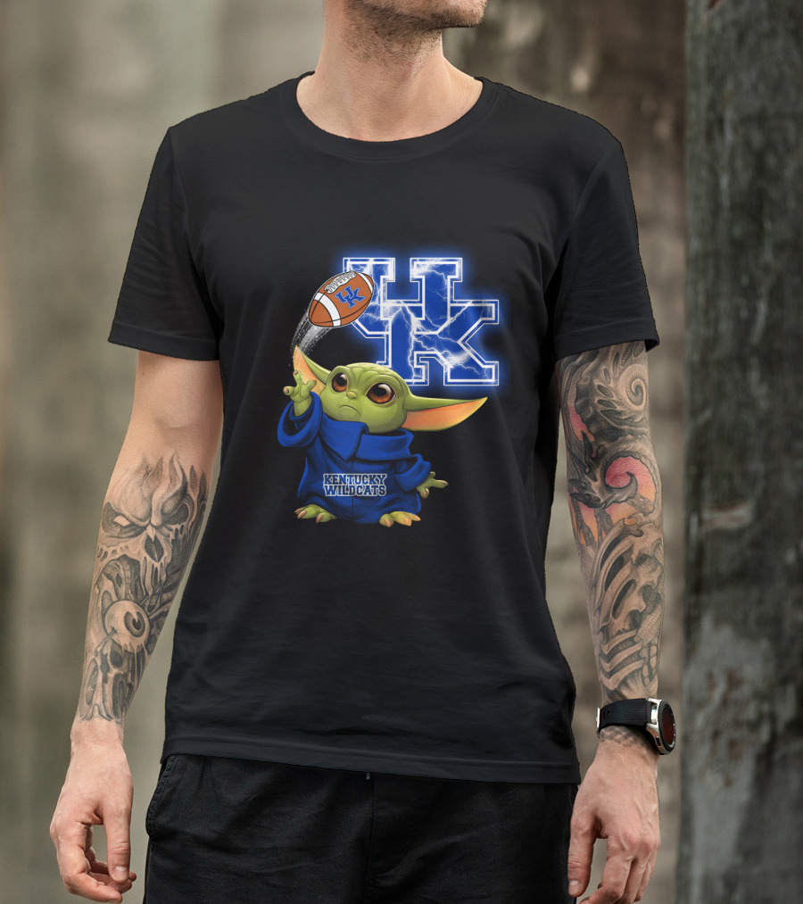 Kentucky Wildcats Football Uk Lightning Baby Alien T-Shirt