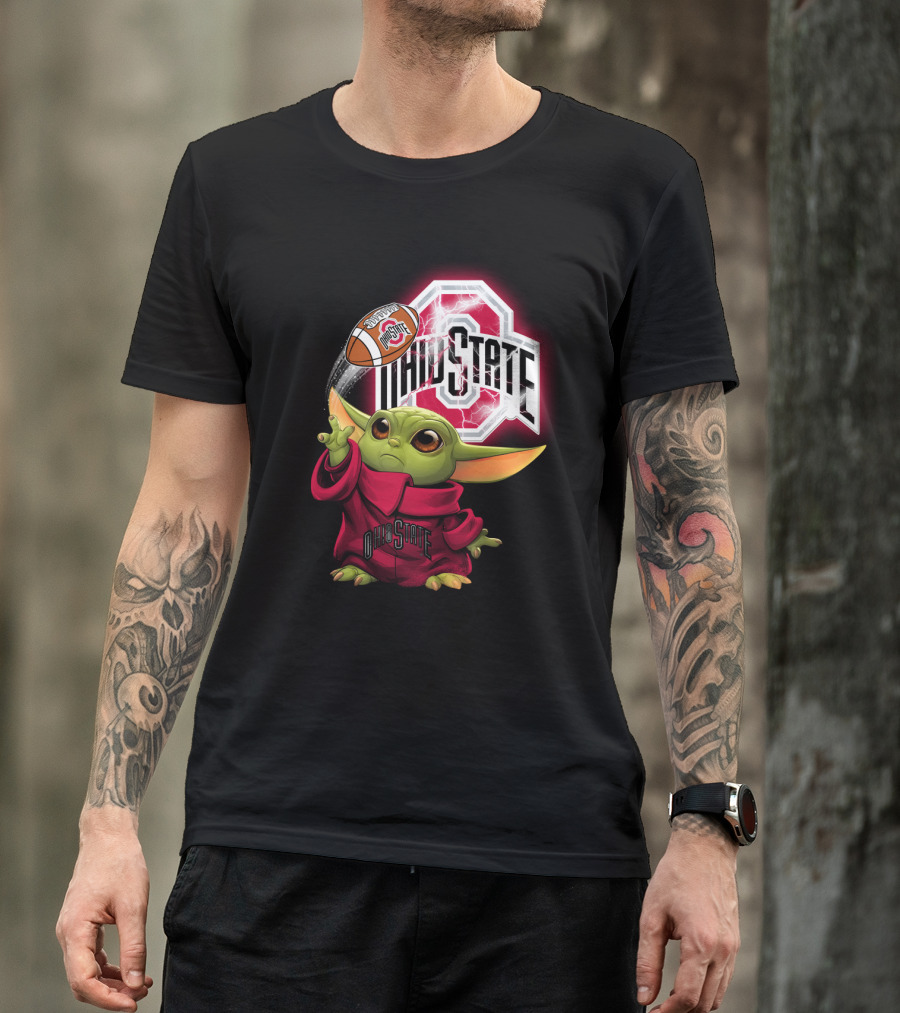 Baby Yoda Ohio State Football Fan Art Chtnca9019 T-Shirt
