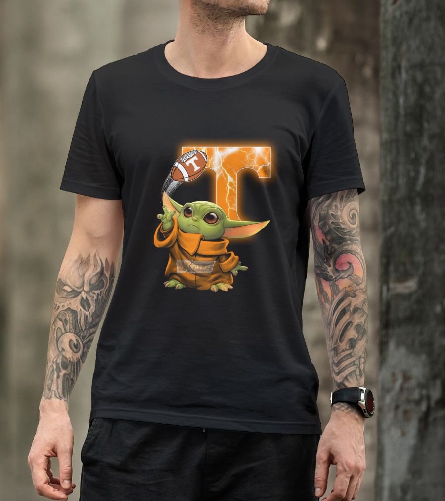 Tennessee Vols Grogu Football T T-Shirt
