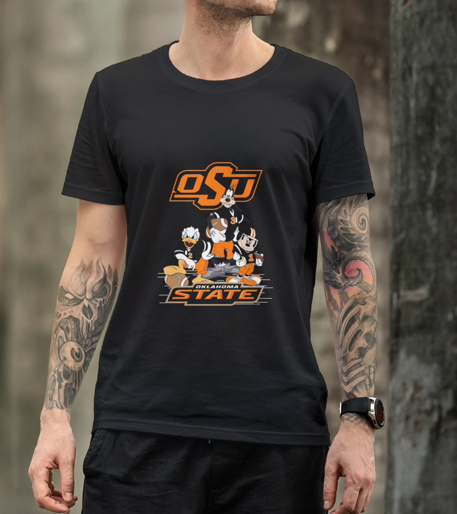 Osu Oklahoma State Football Characters T-Shirt