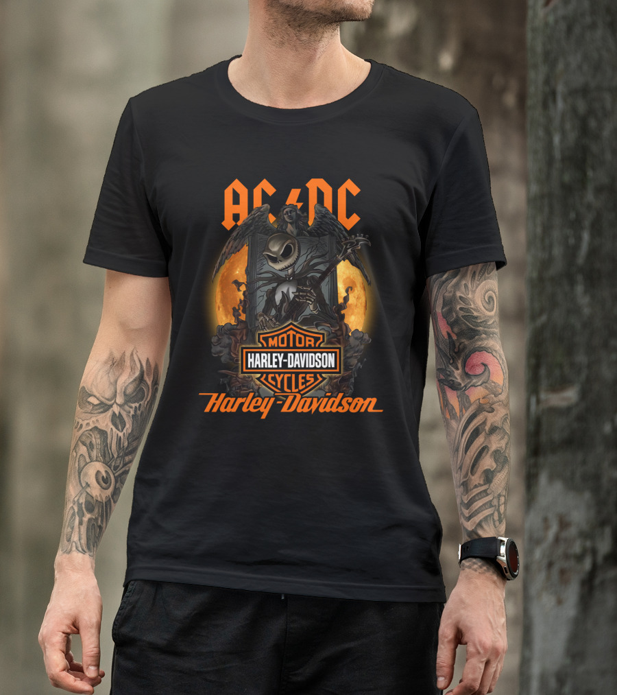 Acdc Harley Davidson Motor Cycles 1212 T-Shirt