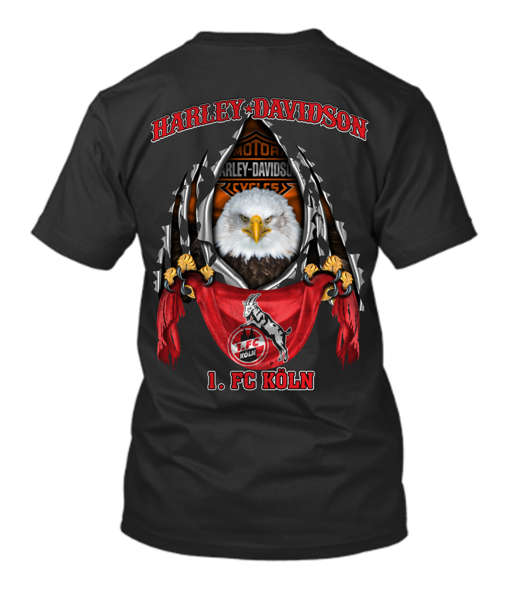 Harley Davidson 1. Fc Köln Motor Cycles Eagle T-Shirt