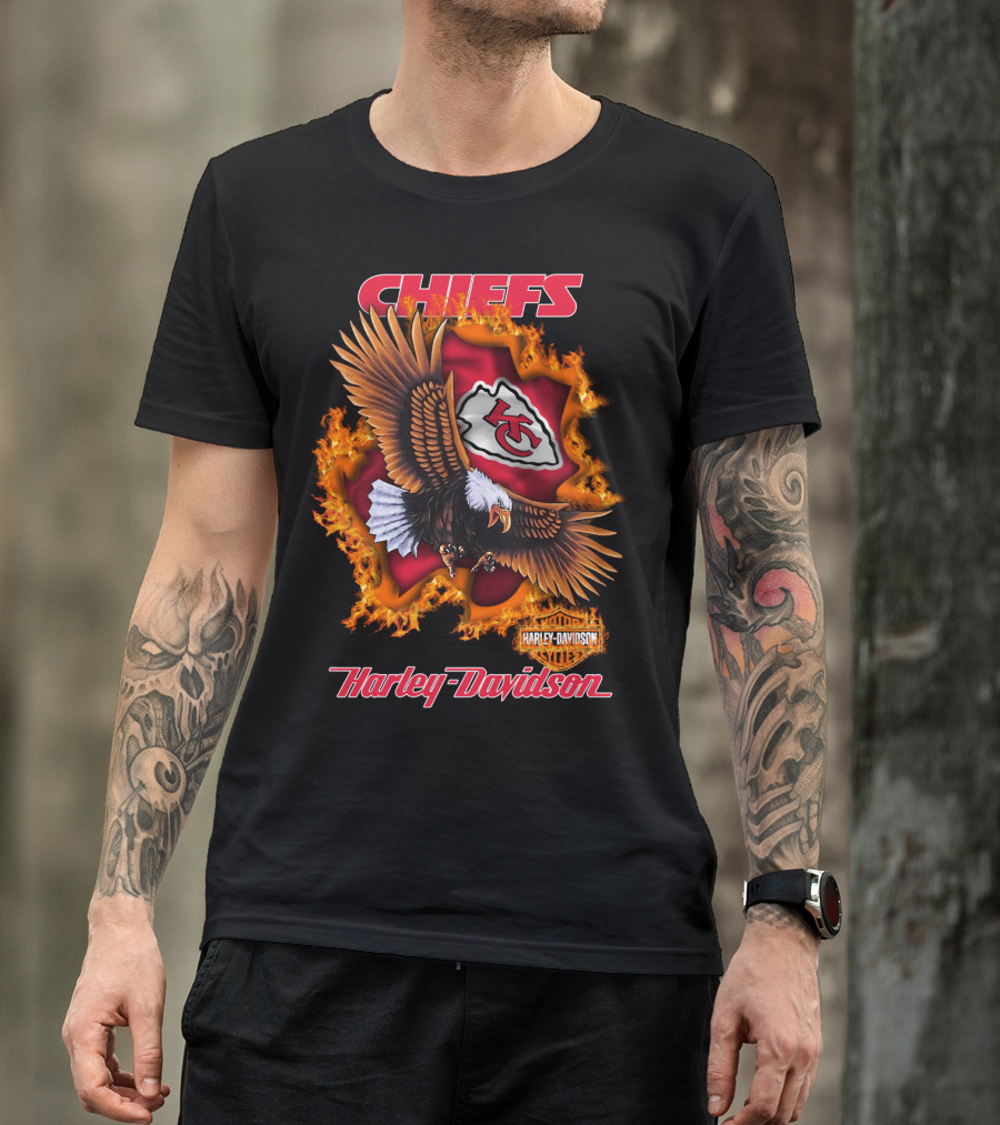 Chiefs Harley Davidson Kansas City Chiefs Eagle T-Shirt