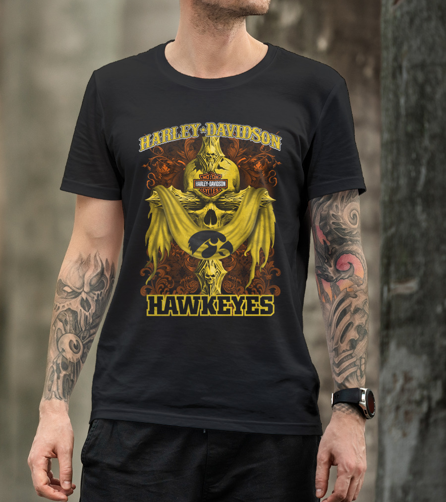 Harley Davidson Motorcycles Hawkeyes T-Shirt