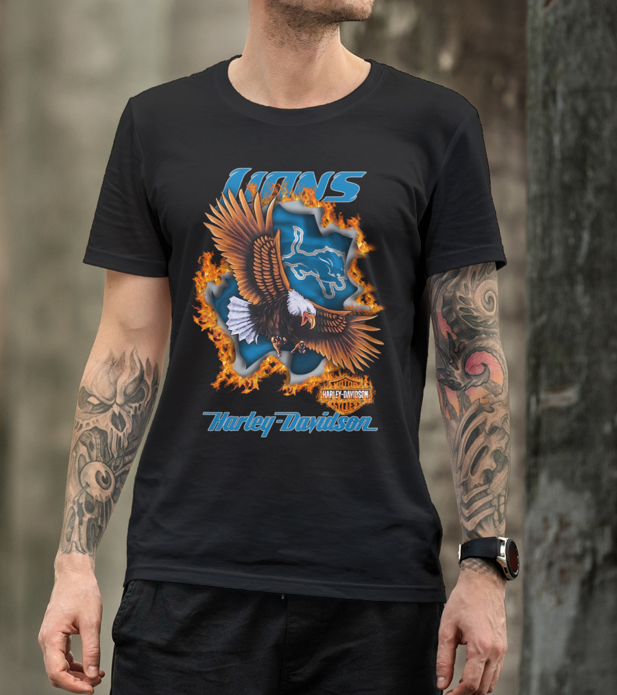 Lions Harley Davidson Nfl 84 Detroit Lions T-Shirt
