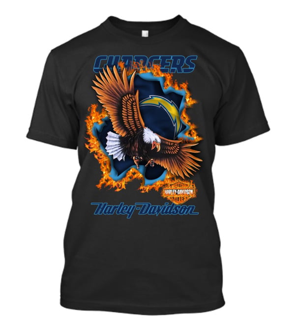 Chargers Harley Davidson Nfl Los Angeles 84 T-Shirt