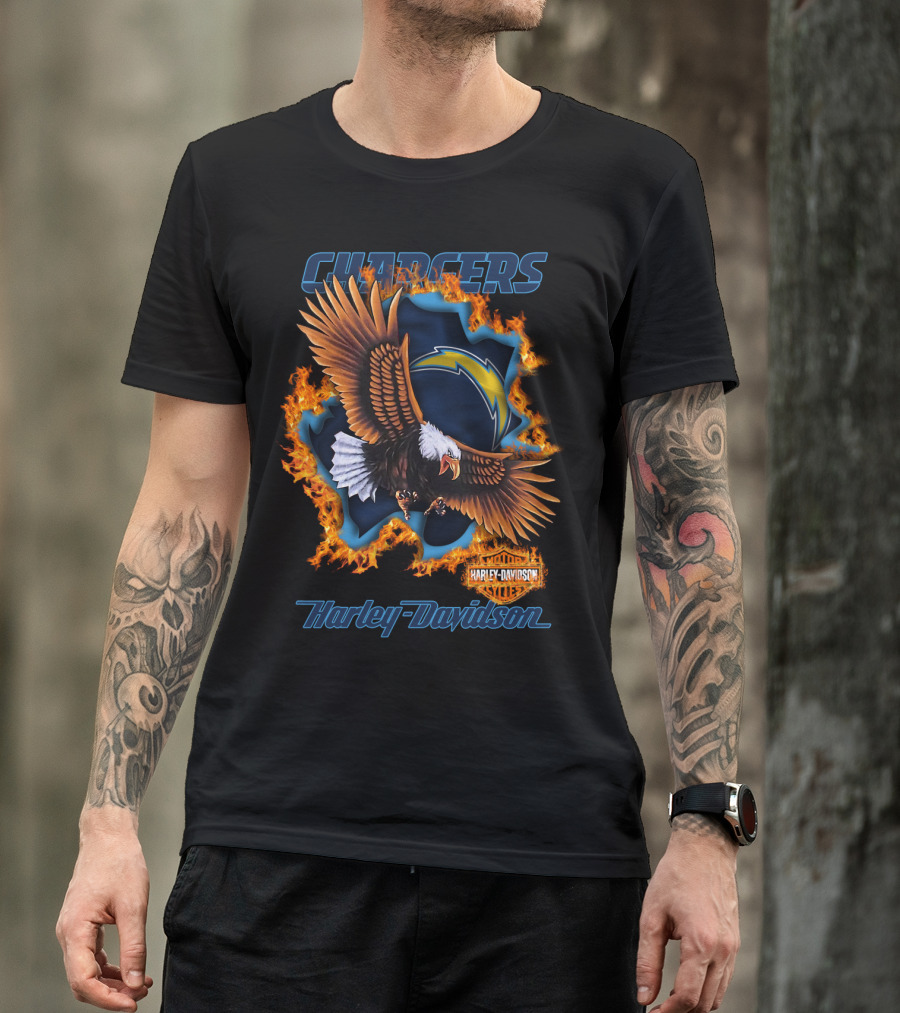 Chargers Harley Davidson Nfl Los Angeles 84 T-Shirt