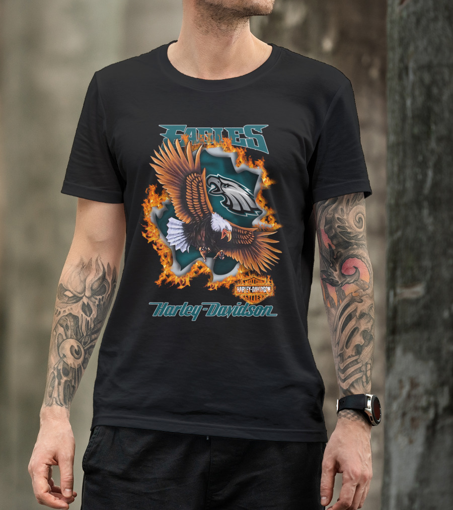 Eagles Harley Davidson Philadelphia Nfl 84 T-Shirt