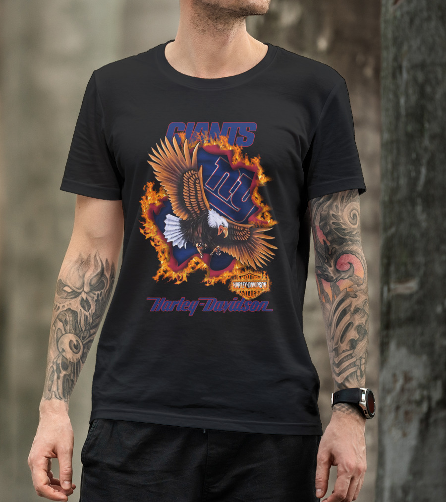 Giants Harley Davidson New York Giants Nfl 84 T-Shirt