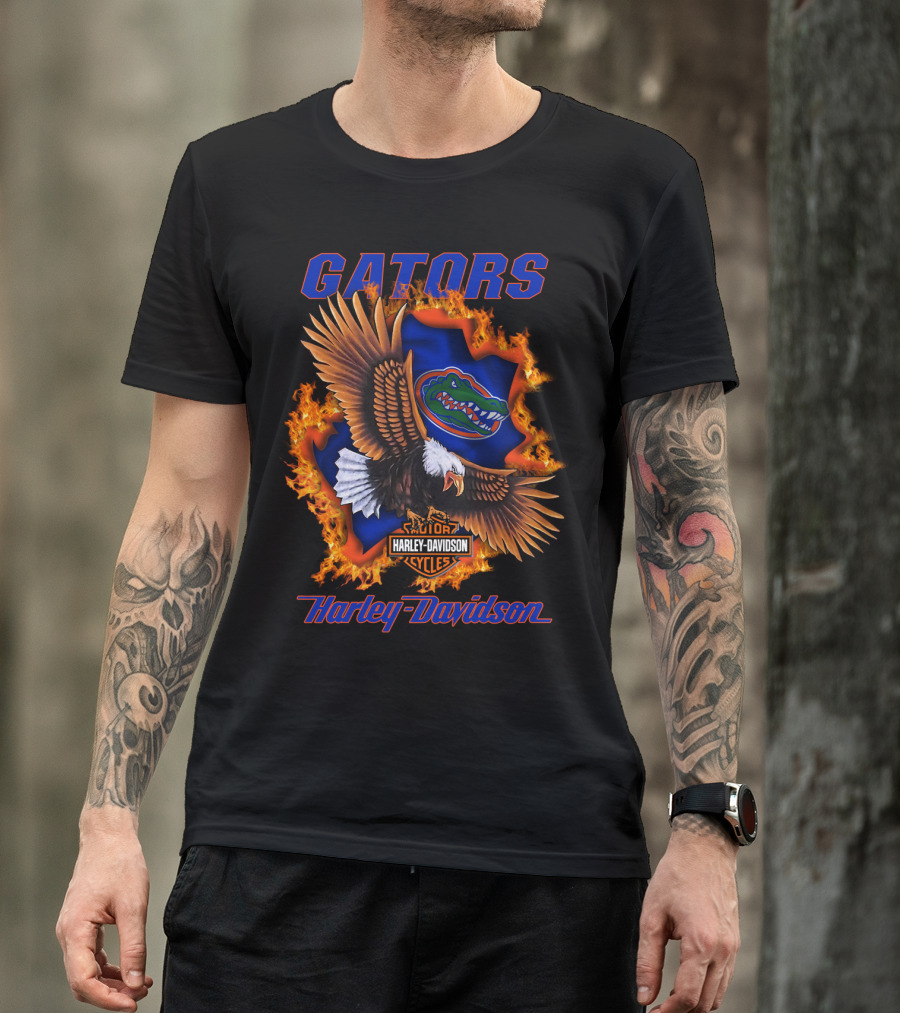 Gators Harley Davidson Florida Ncaa Cycles 04.08 T-Shirt