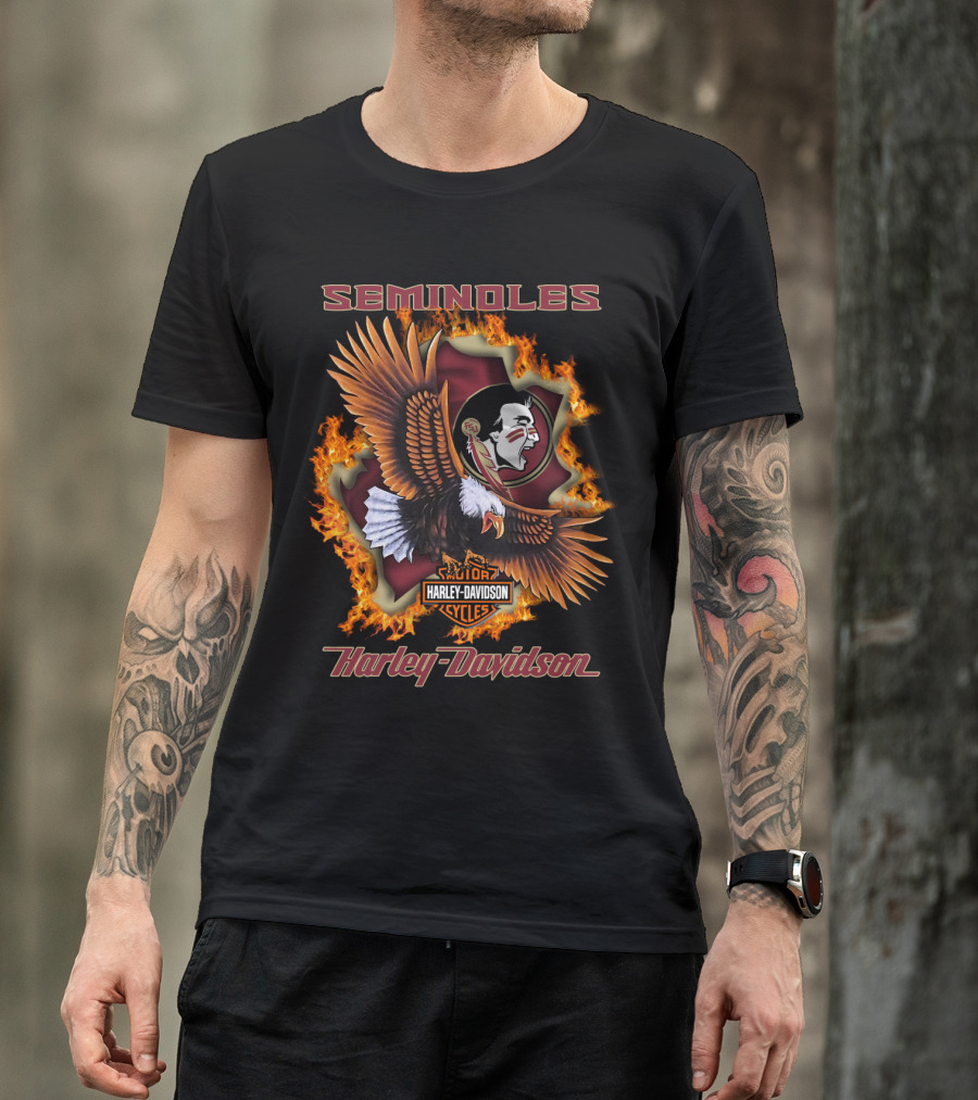 Seminoles Harley Davidson Cycles Florida State Ncaa 04.08 T-Shirt
