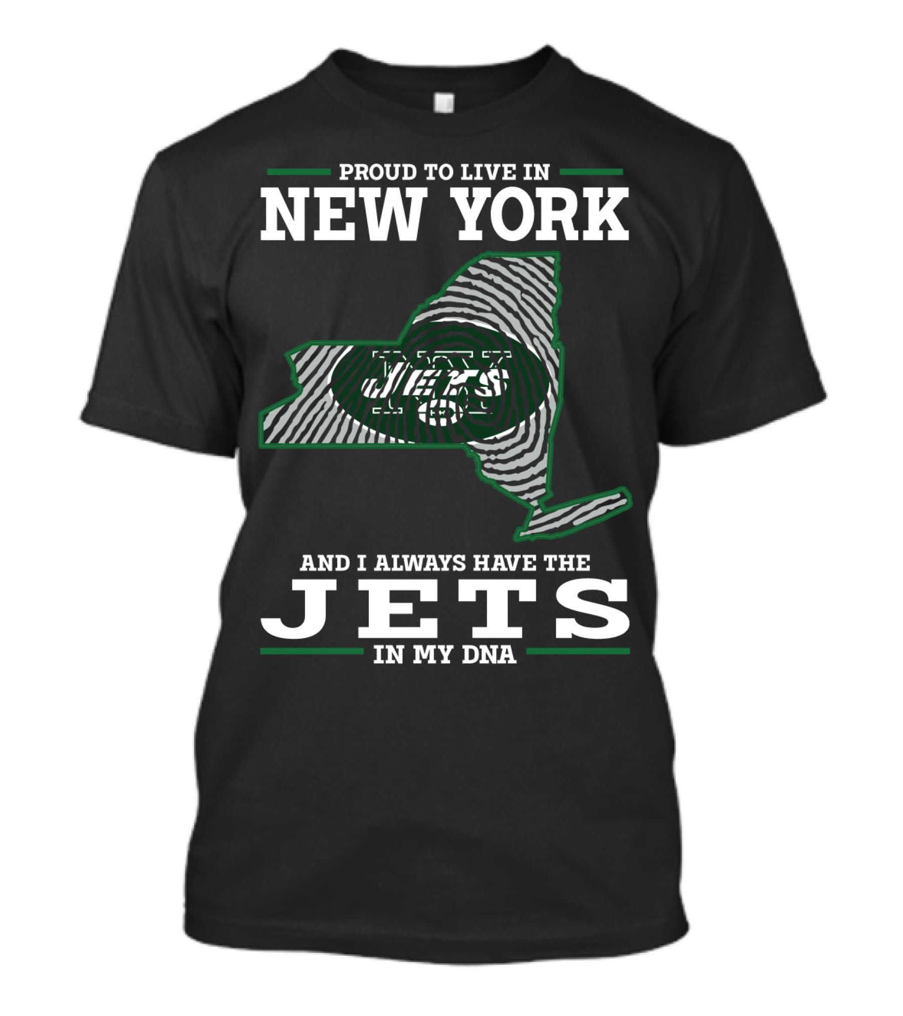 Proud To Live In New York Jets In My DNA T-Shirt