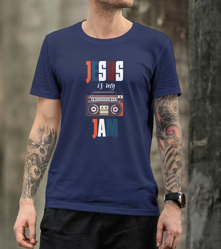Jesus Is My Jam Boombox T-Shirt