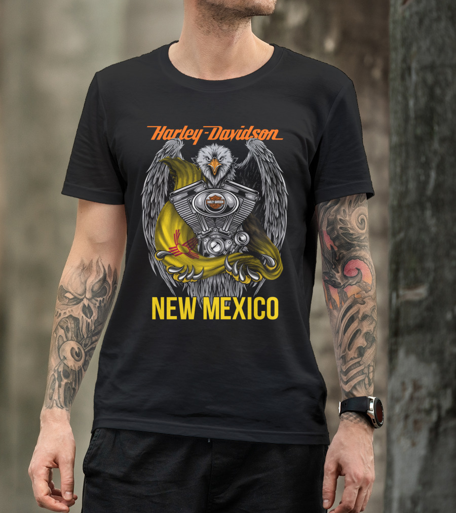 Harley Davidson Eagle Engine New Mexico T-Shirt