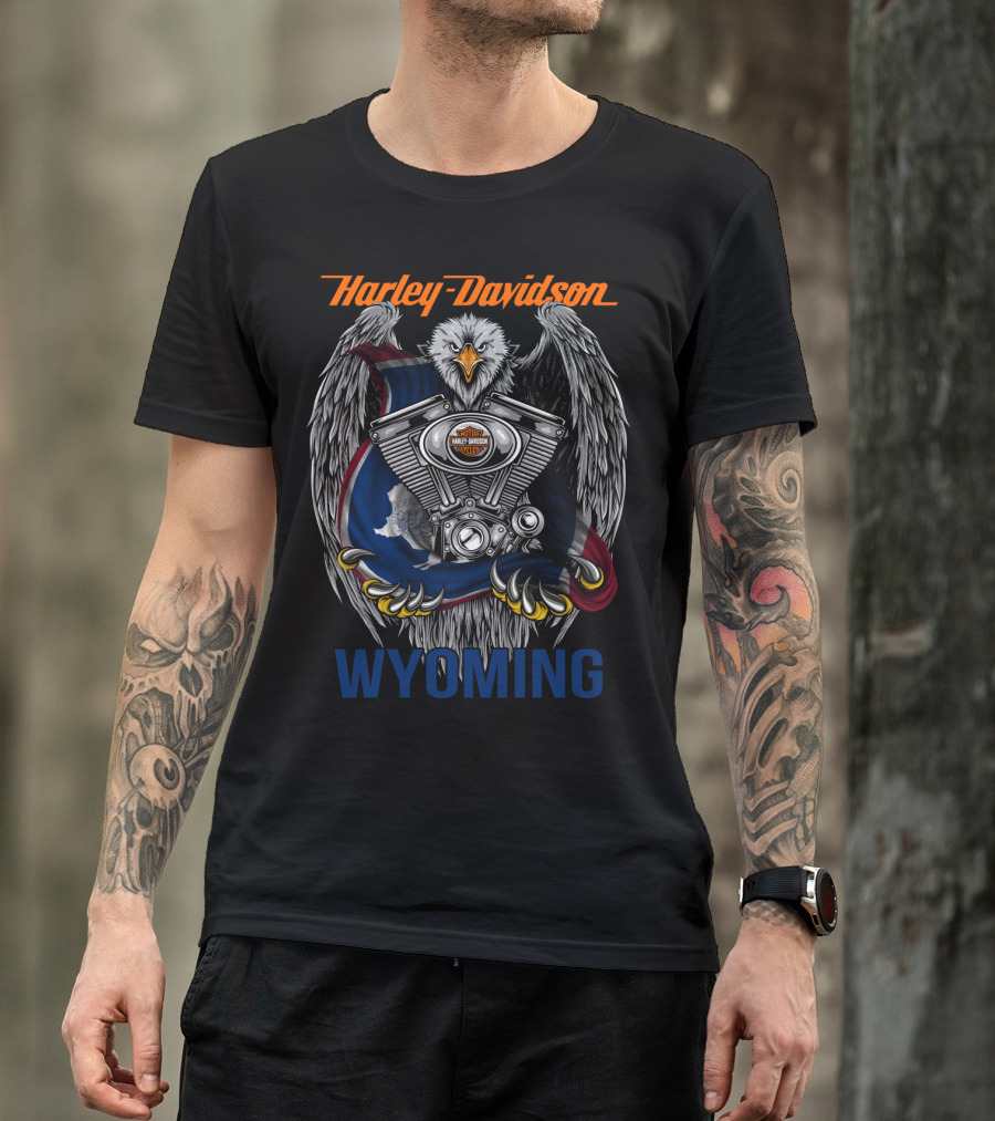 Harley Davidson Wyoming Eagle T-Shirt