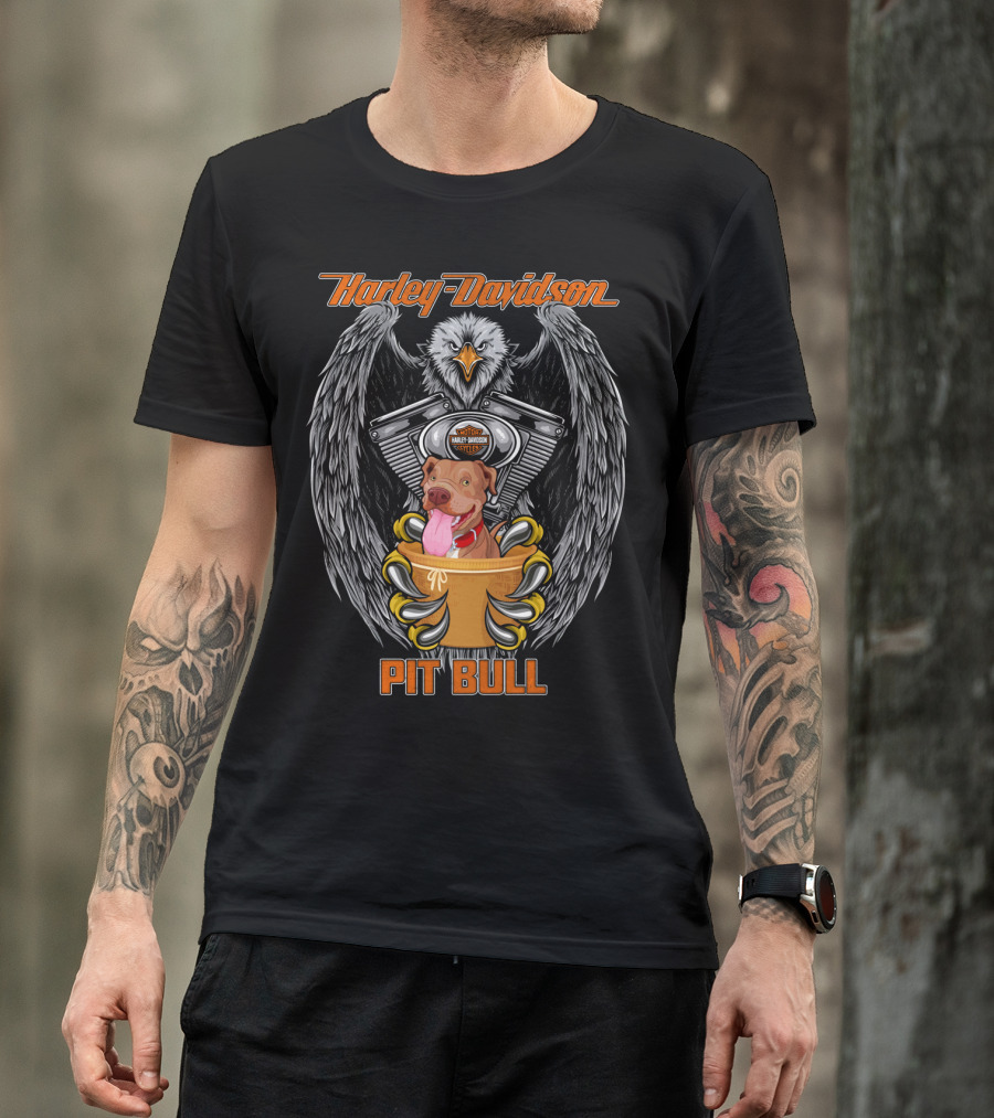 Harley Davidson Pit Bull Eagle T-Shirt