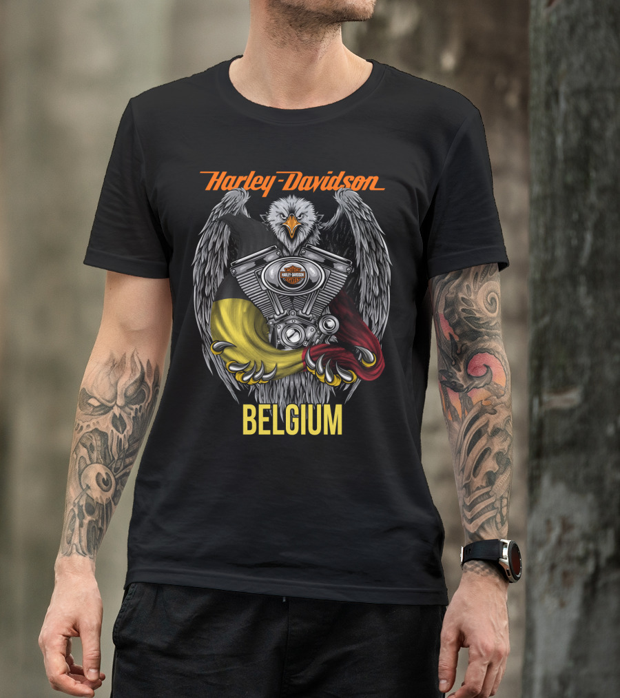 Harley Davidson Eagle Engine Belgium T-Shirt