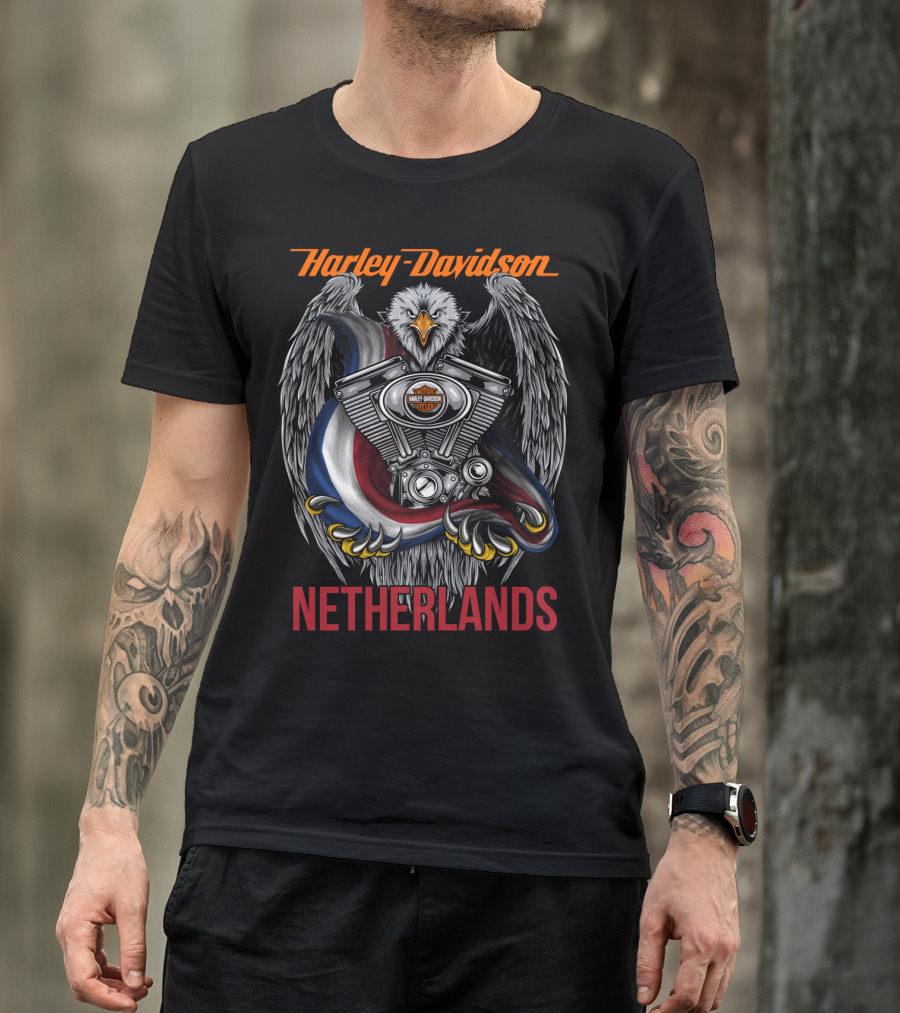Harley Davidson Netherlands Eagle Engine T-Shirt