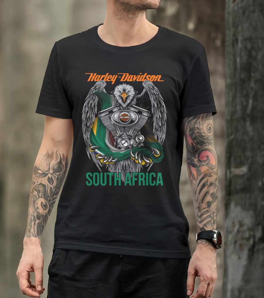 Harley Davidson Eagle V-Twin Engine South Africa T-Shirt