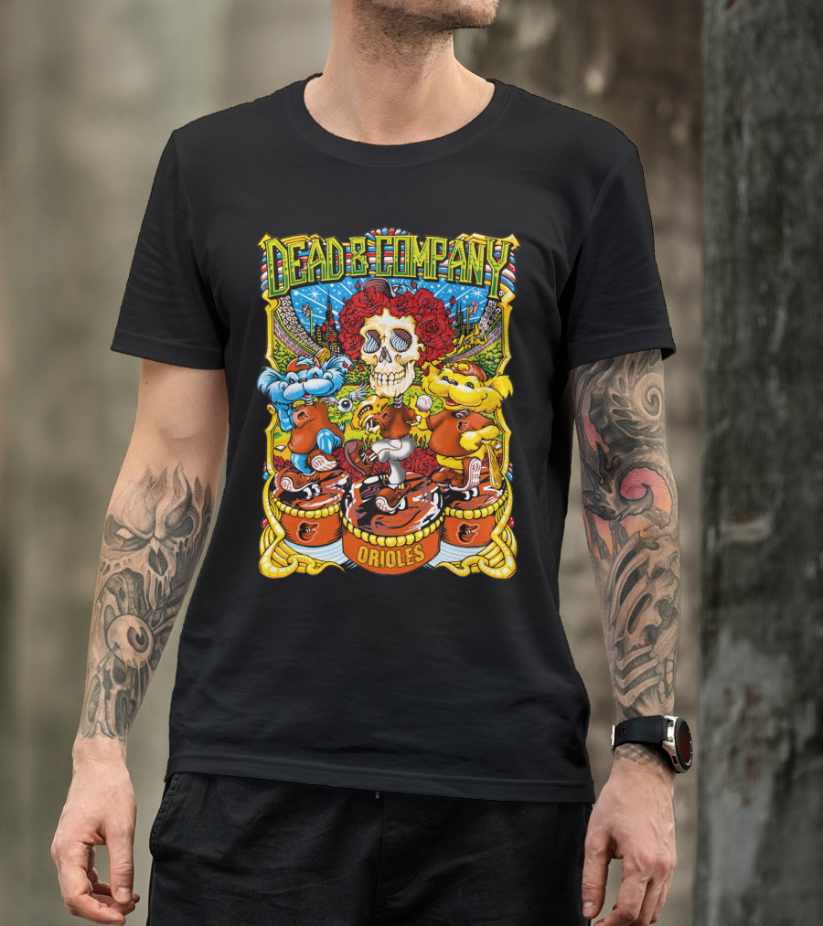 Dead & Company Orioles Mlb Collaboration T-Shirt