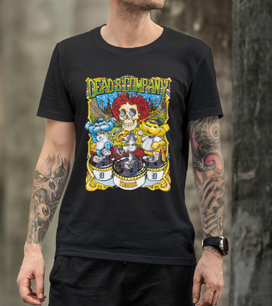 Dead & Company Detroit Tigers D Collaboration 61 Mlb T-Shirt