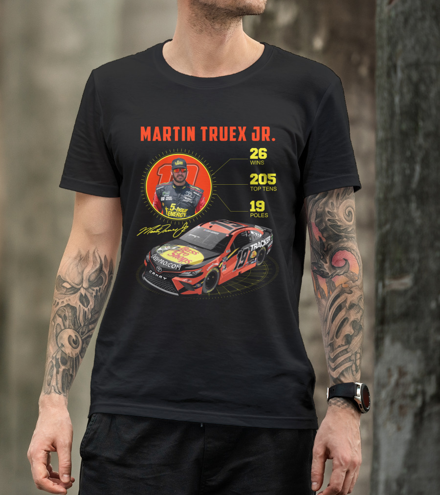 Martin Truex Jr. 26 Wins 205 Top Tens 19 Poles Nascar Racing T-Shirt