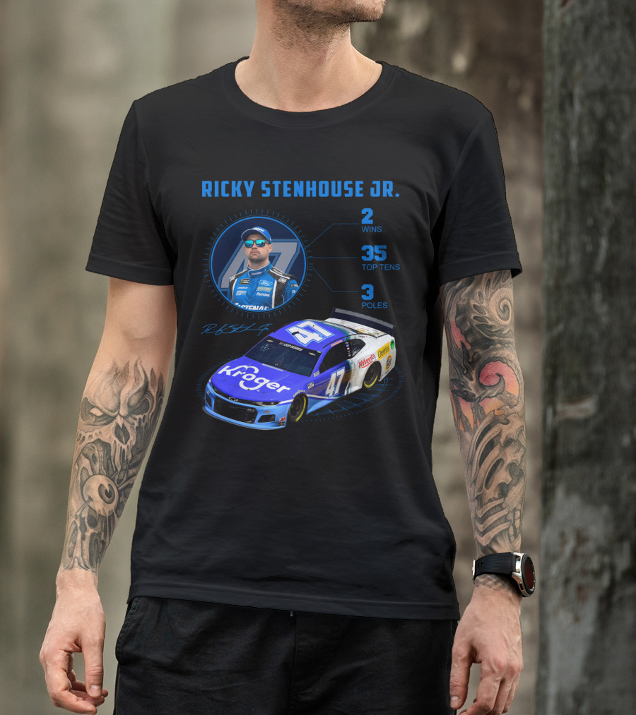 Ricky Stenhouse Jr. 47 Kroger 2 Wins 35 Top Tens 3 Poles Nascar T-Shirt