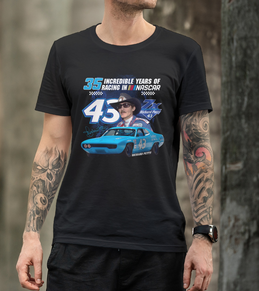 Incredible Years Of Racing In Nascar Richard Petty T-Shirt