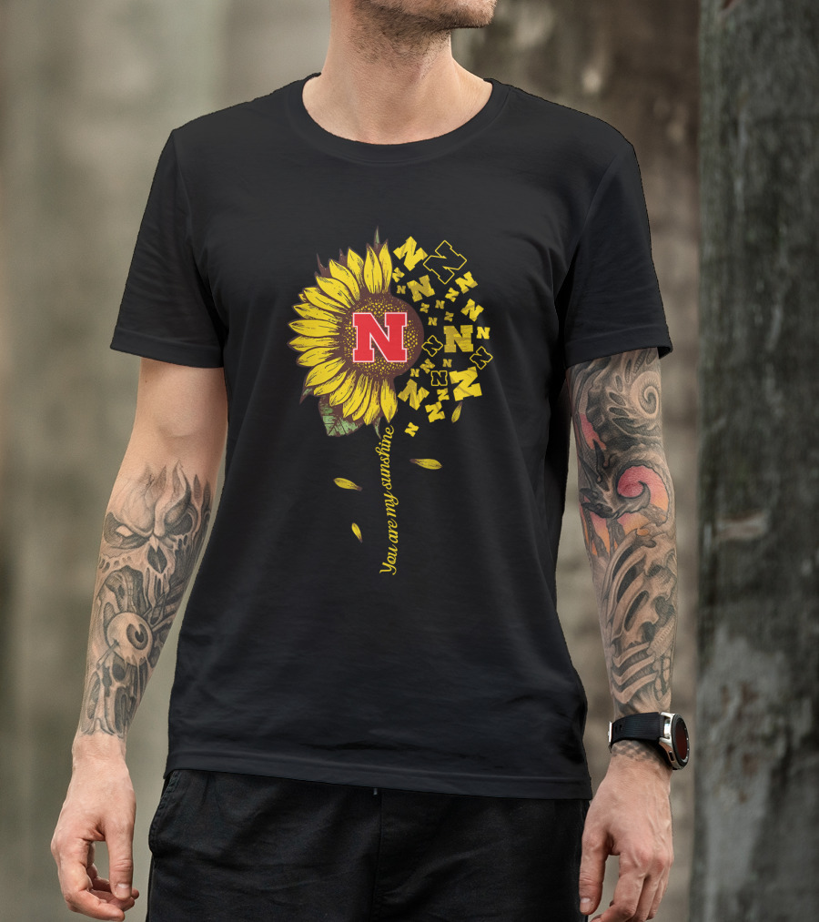 Nebraska Cornhuskers Ncaa Sunflower N Logo You Are My Sunshine T-Shirt